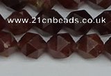 CNG7272 15.5 inches 10mm faceted nuggets orange garnet beads