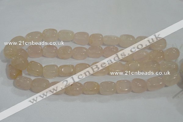 CNG729 15.5 inches 15*18mm nuggets rose quartz beads wholesale