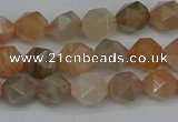 CNG7291 15.5 inches 8mm faceted nuggets moonstone beads