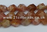 CNG7295 15.5 inches 6mm faceted nuggets sunstone beads