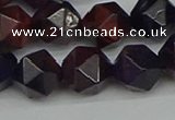 CNG7318 15.5 inches 12mm faceted nuggets purple tiger eye beads