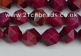 CNG7321 15.5 inches 8mm faceted nuggets red tiger eye beads