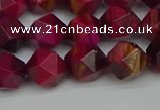 CNG7322 15.5 inches 10mm faceted nuggets red tiger eye beads