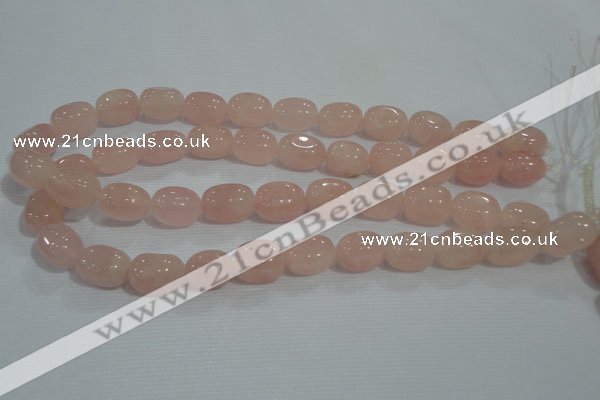 CNG734 15.5 inches 12*18mm nuggets rose quartz beads wholesale