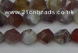 CNG7345 15.5 inches 6mm faceted nuggets botswana agate beads