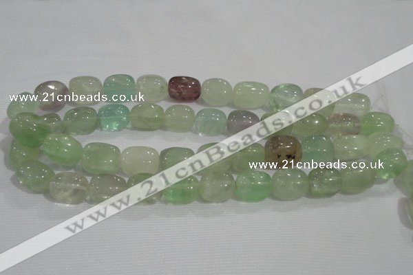 CNG736 15.5 inches 13*18mm nuggets fluorite beads wholesale