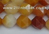 CNG7362 15.5 inches 10mm faceted nuggets yellow jade beads