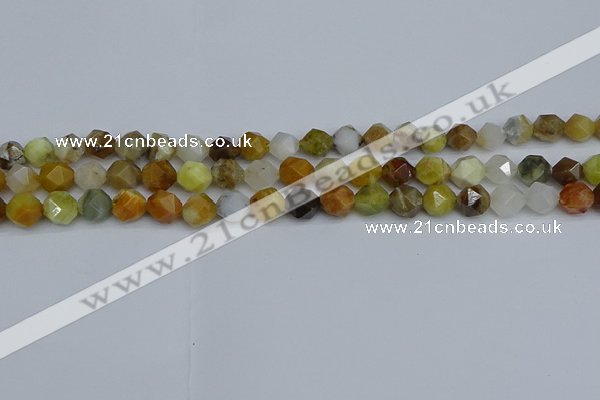 CNG7370 15.5 inches 6mm faceted nuggets mixed opal beads