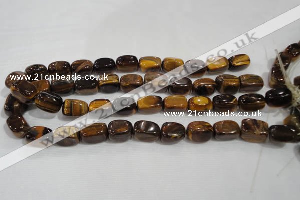 CNG738 15.5 inches 13*18mm nuggets yellow tiger eye beads wholesale