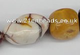 CNG74  15.5 inches 13*18mm - 25*35mm nuggets mookaite gemstone beads