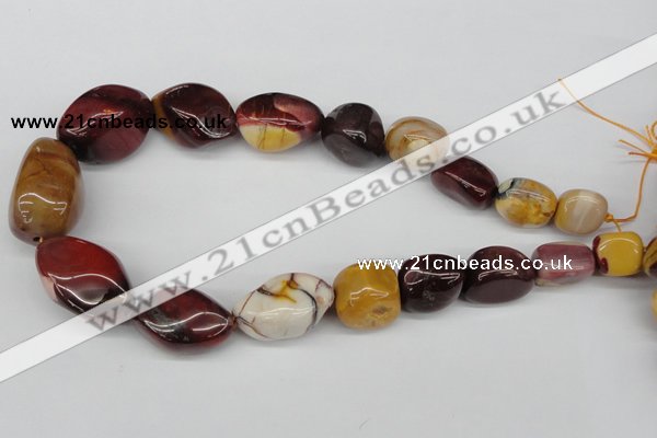 CNG74  15.5 inches 13*18mm - 25*35mm nuggets mookaite gemstone beads