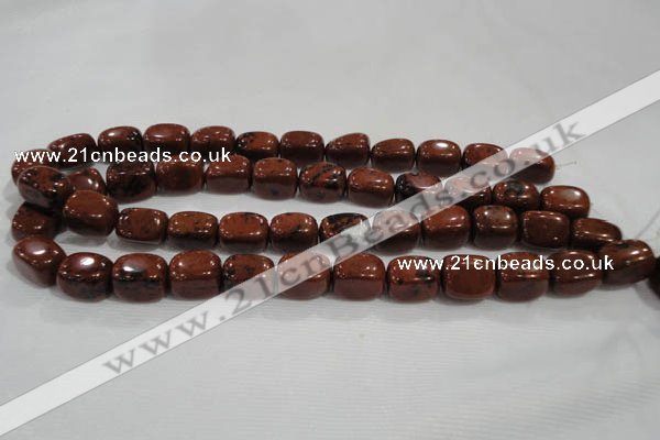 CNG741 15.5 inches 12*16mm nuggets mahogany obsidian beads wholesale