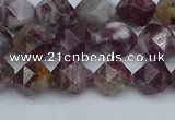 CNG7410 15.5 inches 6mm faceted nuggets tourmaline beads