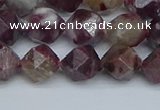 CNG7411 15.5 inches 8mm faceted nuggets tourmaline beads