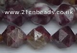 CNG7413 15.5 inches 12mm faceted nuggets tourmaline beads