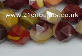 CNG7427 15.5 inches 10mm faceted nuggets mookaite beads