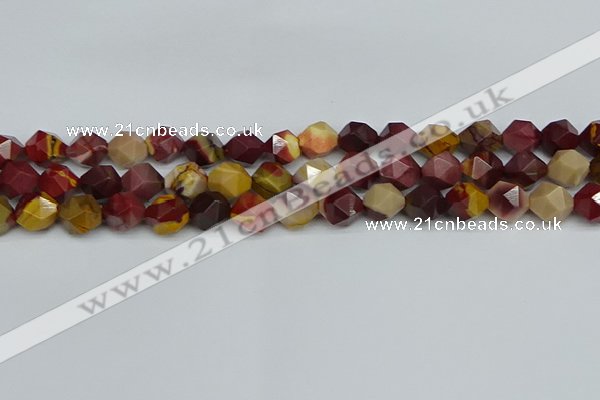 CNG7427 15.5 inches 10mm faceted nuggets mookaite beads