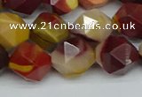 CNG7428 15.5 inches 12mm faceted nuggets mookaite beads