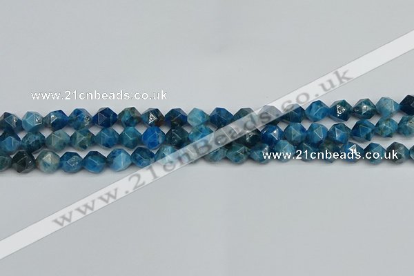 CNG7430 15.5 inches 6mm faceted nuggets apatite gemstone beads