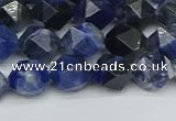 CNG7436 15.5 inches 8mm faceted nuggets sodalite gemstone beads