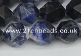 CNG7438 15.5 inches 12mm faceted nuggets sodalite gemstone beads