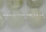 CNG7454 12*16mm - 15*20mm faceted freeform white moonstone beads