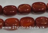 CNG747 15.5 inches 13*18mm nuggets red agate beads wholesale