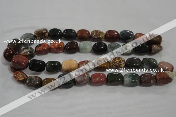 CNG750 15.5 inches 13*18mm nuggets Indian agate beads wholesale