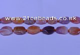 CNG7528 18*25mm - 25*35mm faceted freeform red Botswana agate beads