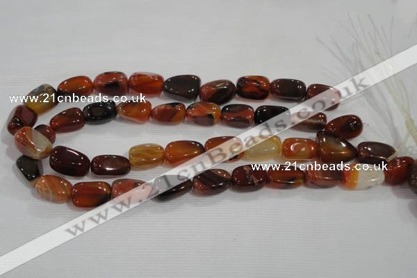 CNG753 15.5 inches 14*20mm nuggets agate beads wholesale