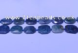 CNG7531 15.5 inches 18*25mm - 25*35mm faceted freeform chrysocolla beads