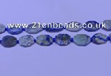 CNG7532 15.5 inches 18*25mm - 25*35mm faceted freeform chrysocolla beads