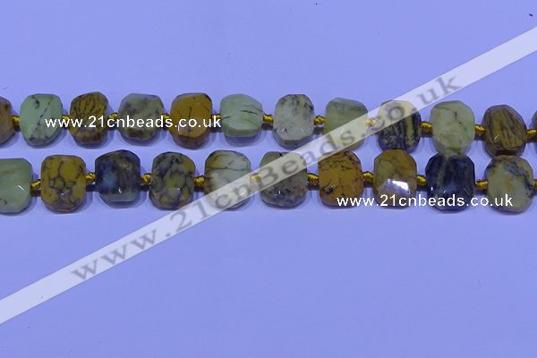 CNG7536 15.5 inches 12*16mm - 15*20mm faceted freeform agate beads