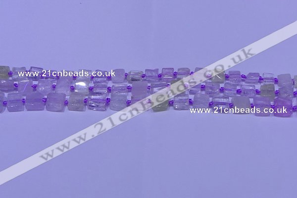 CNG7540 15.5 inches 6*8mm - 10*12mm freeform kunzite beads