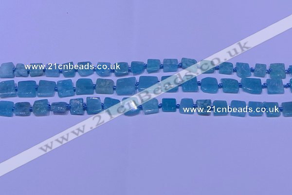 CNG7542 15.5 inches 6*8mm - 10*12mm freeform amazonite beads