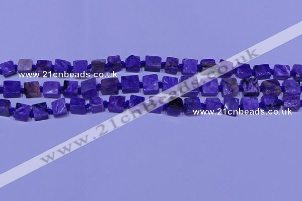 CNG7546 15.5 inches 6*8mm - 10*12mm freeform charoite beads