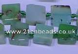 CNG7549 12*14mm - 14*15mm freeform Australia chrysoprase beads