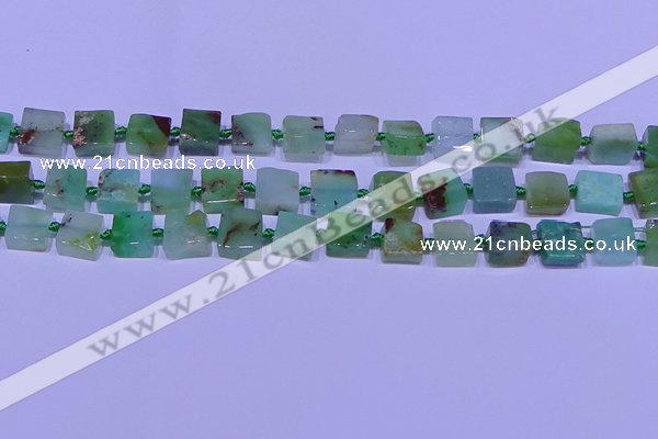 CNG7549 12*14mm - 14*15mm freeform Australia chrysoprase beads