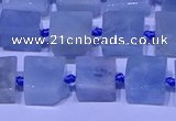 CNG7551 15.5 inches 12*14mm - 14*15mm freeform aquamarine beads