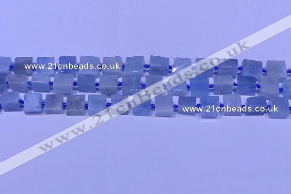 CNG7551 15.5 inches 12*14mm - 14*15mm freeform aquamarine beads