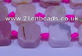 CNG7554 15.5 inches 11*12mm - 12*13mm freeform pink opal beads