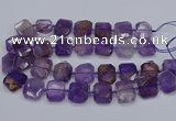 CNG7560 15.5 inches 18*25mm - 20*28mm faceted freeform ametrine beads