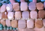 CNG7566 18*25mm - 20*28mm faceted freeform opal gemstone beads