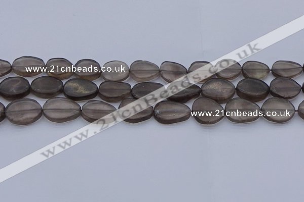 CNG7573 15.5 inches 10*14mm - 13*18mm freeform smoky quartz beads