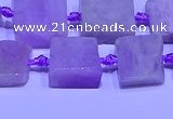 CNG7600 15.5 inches 10*12mm - 12*14mm freeform kunzite beads