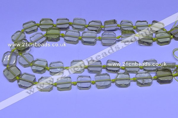 CNG7602 15.5 inches 12*14mm - 15*16mm freeform lemon quartz beads