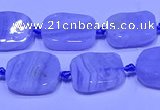 CNG7611 15.5 inches 10*14mm - 12*16mm freeform blue lace agate beads
