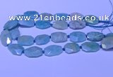 CNG7625 20*30mm - 22*32mm faceted freeform amazonite beads