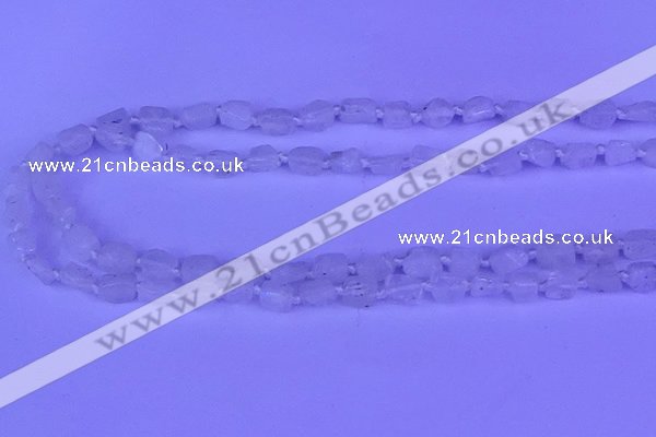 CNG7630 15.5 inches 6*7mm - 7*8mm nuggets moonstone beads