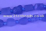 CNG7631 15.5 inches 6*8mm - 8*10mm nuggets aquamarine beads